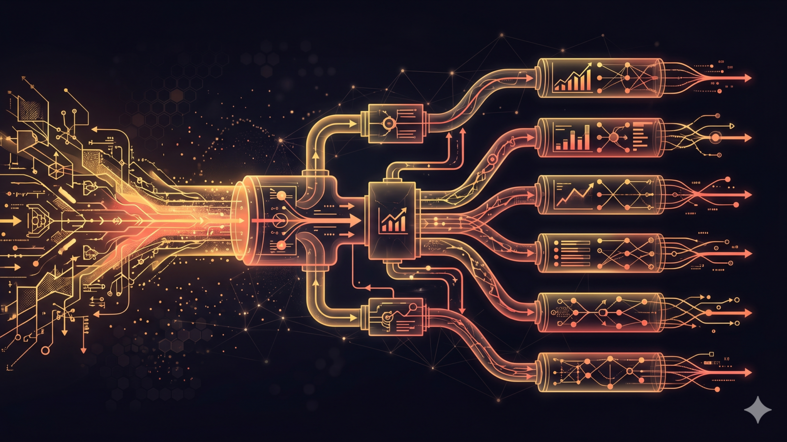 UTM parameters and campaign tracking data flowing through analytics pipelines