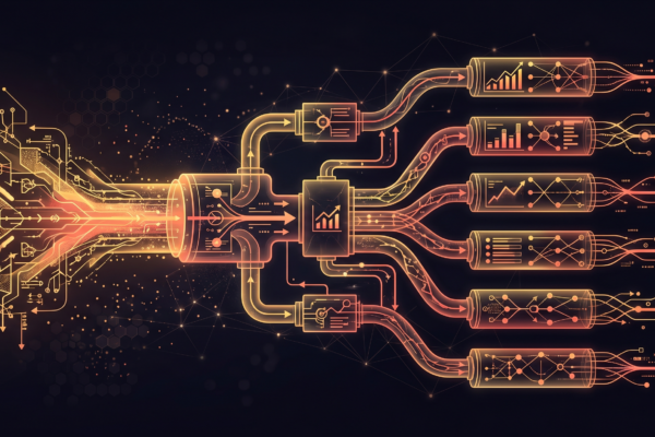 UTM parameters and campaign tracking data flowing through analytics pipelines